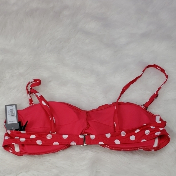 3/$15 new apt 9 polka dot twist front pink bikini top womens size large - Picture 5 of 8